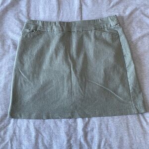 Croft & Barrow The Effortless Stretch Skort 14 Regular Moss Green Mini Skirt